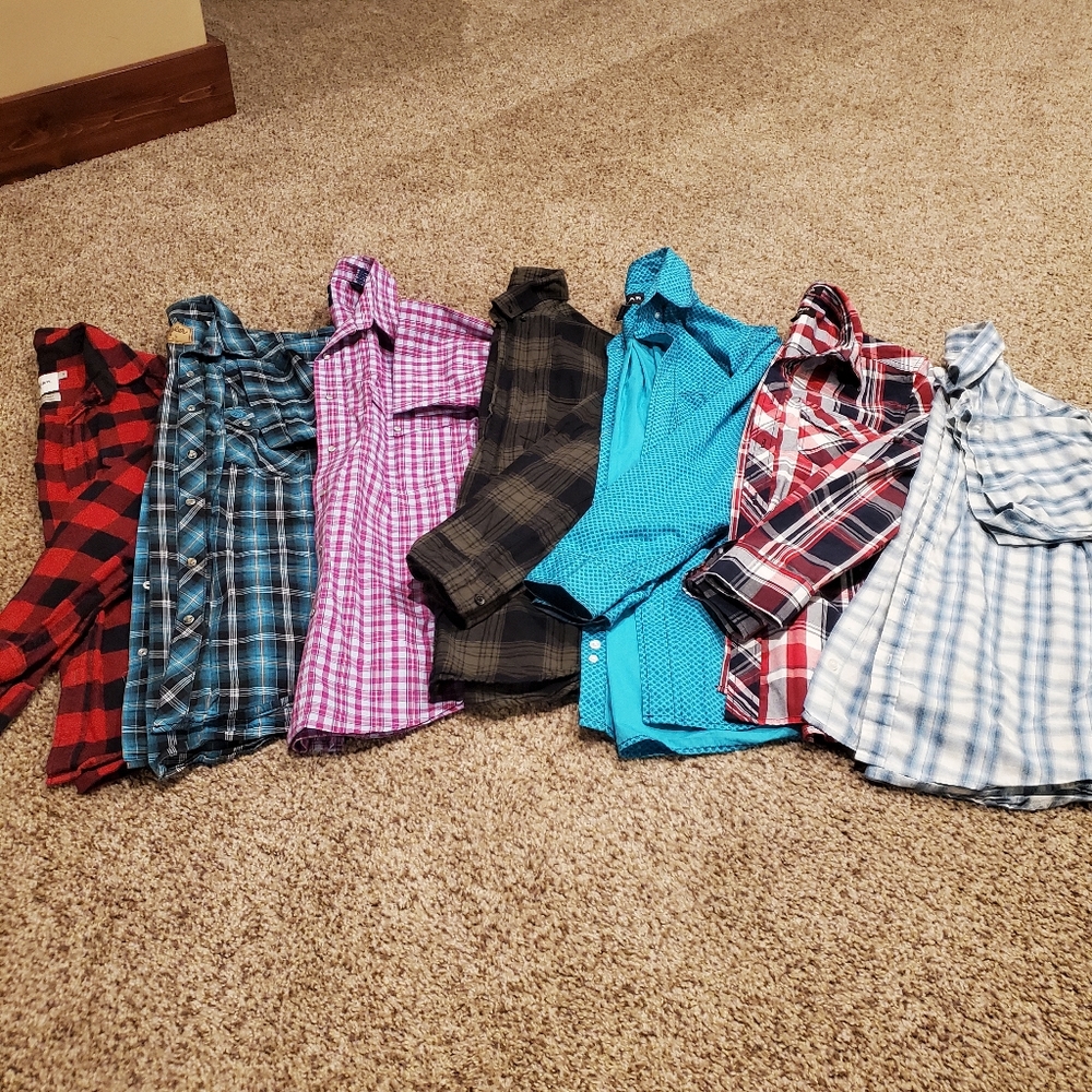 Men's Assorted Plaid Tops